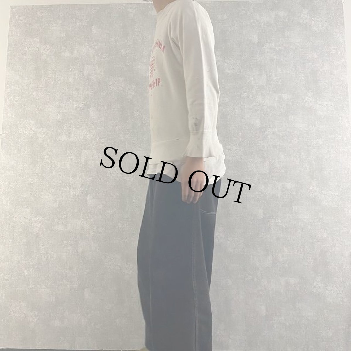 画像3: 70's SUSQUEHANNA TOWNSHIP インディアン 染み込みプリントスウェット (3)