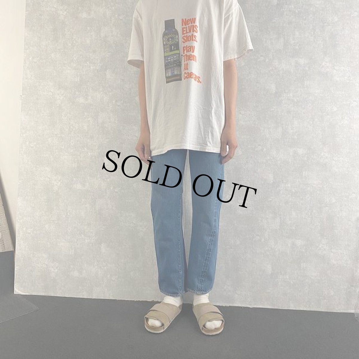 画像2: 60〜70's LEVI'S 501 BIGE デニムパンツ W28 (2)