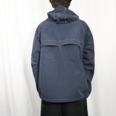 画像3: GAP 60/40クロス サイドライン ジップパーカー NAVY L (3)
