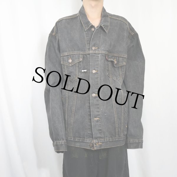 90’s Levi’s 70507-4878 先染め ブラックデニムジャケット 90's Levi's 70507 ブラック デニムジャケット 表記(XL) USA製 | SOLD