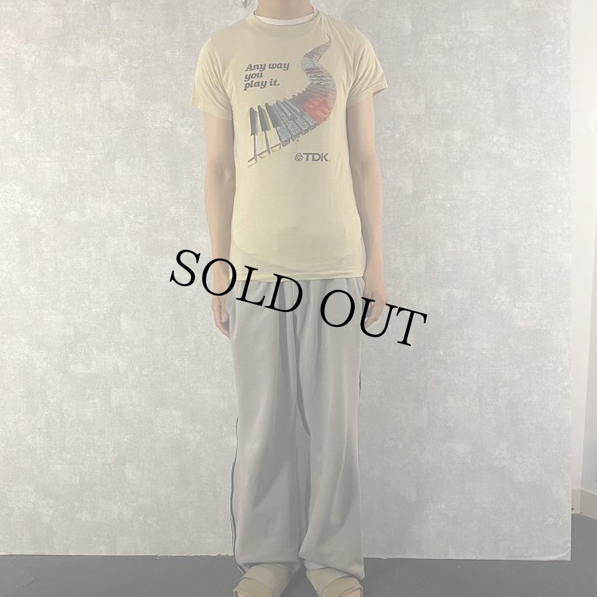 画像4: 80's TDK USA製 キーボードイラスト 企業Tシャツ M (4)