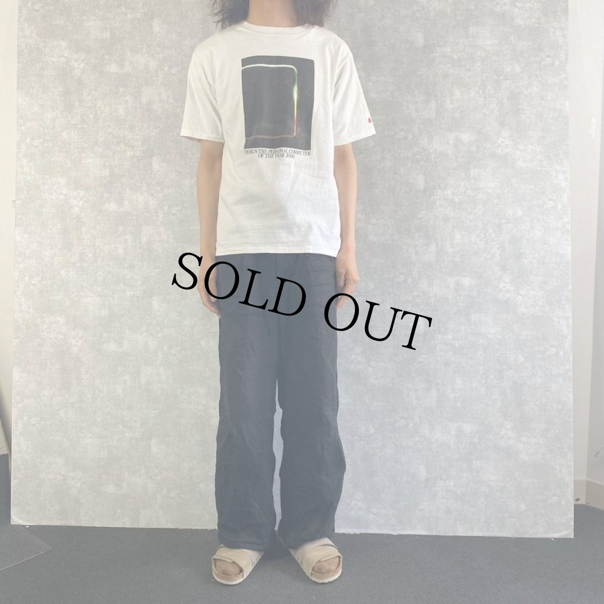 画像2: 2000's Apple "DESIGN THE PERSONAL COMPUTER OF THE YEAR 2000" プリントTシャツ L (2)