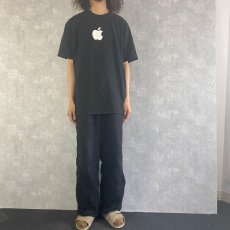 画像2: 90's〜 Apple ロゴプリントTシャツ XL (2)