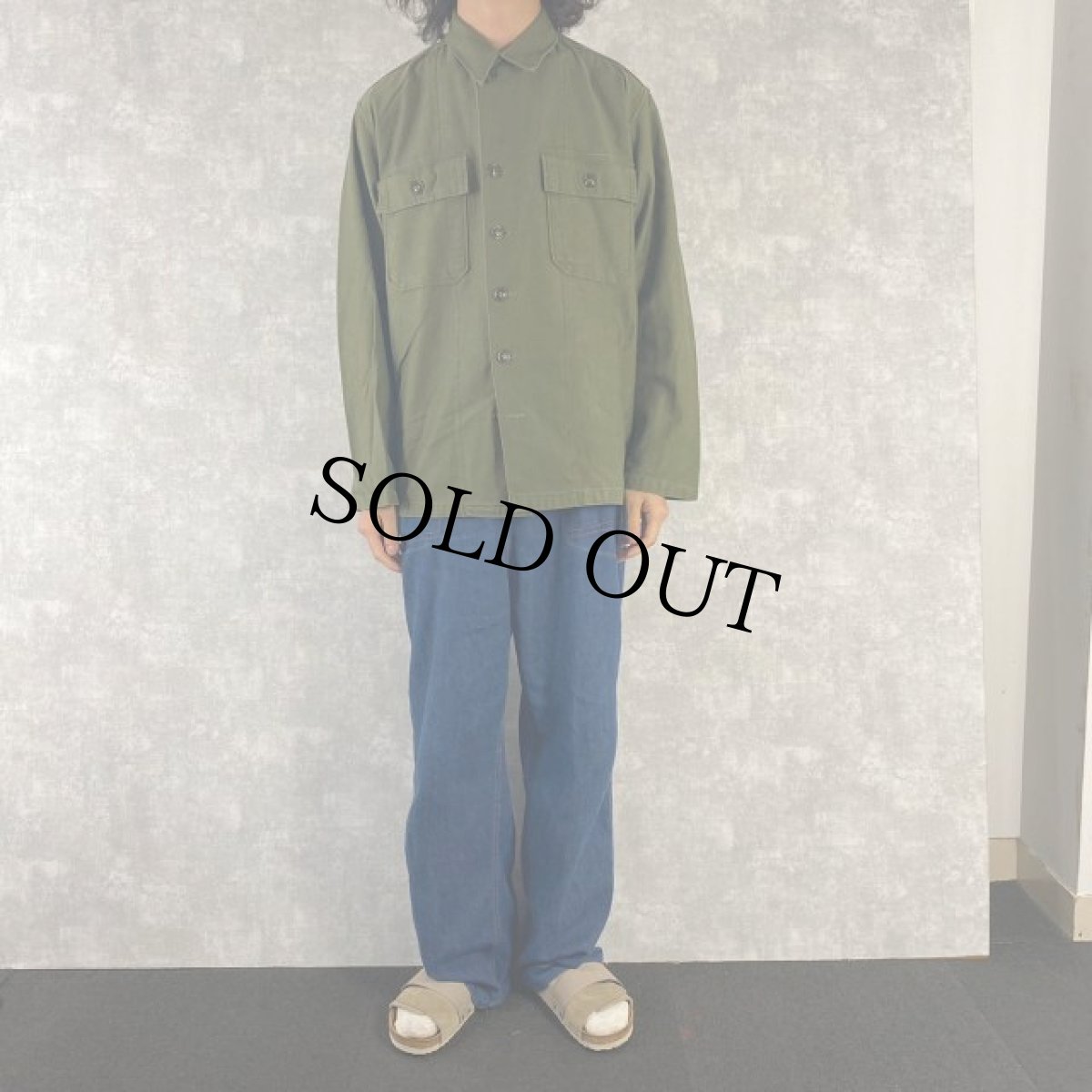 画像2: 50's U.S.ARMY Utility Shirt 1st MEDIUM (2)