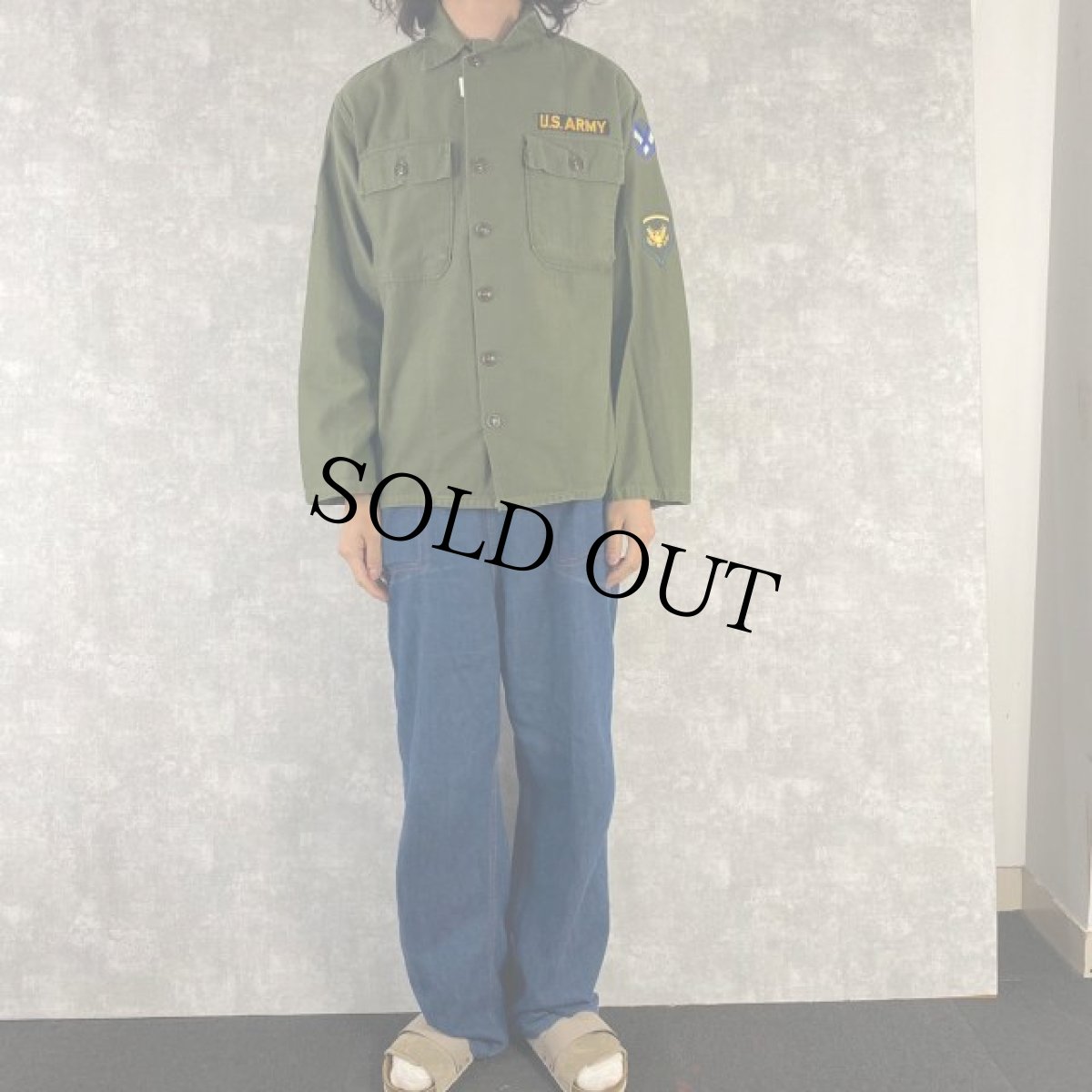 画像2: 50's U.S.ARMY Utility Shirt 1st SMALL (2)