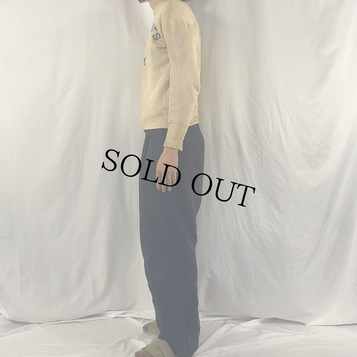 画像3: 50's UNITED STATES NAVY フロッキープリント×ステンシル入り スウェット (3)