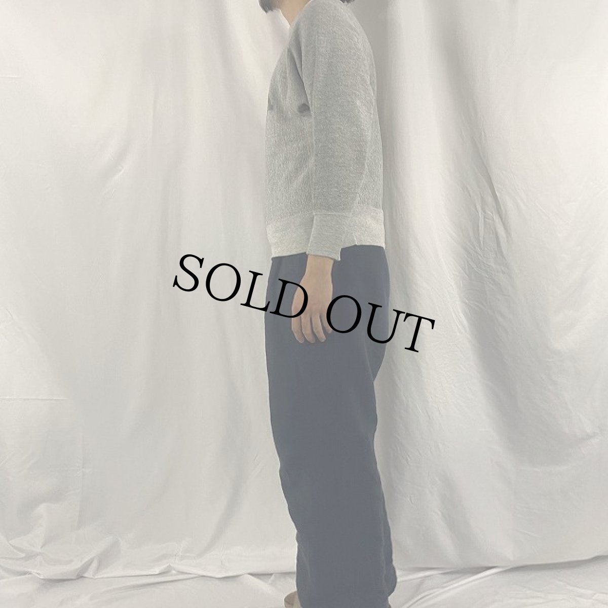 画像3: 70〜80's Champion REVERSE WEAVE USA製 単色タグ "USMA" 前V 染み込みプリント S (3)