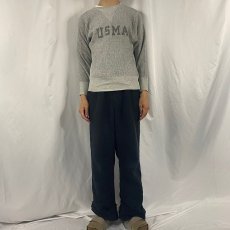 画像2: 70〜80's Champion REVERSE WEAVE USA製 単色タグ "USMA" 前V 染み込みプリント S (2)