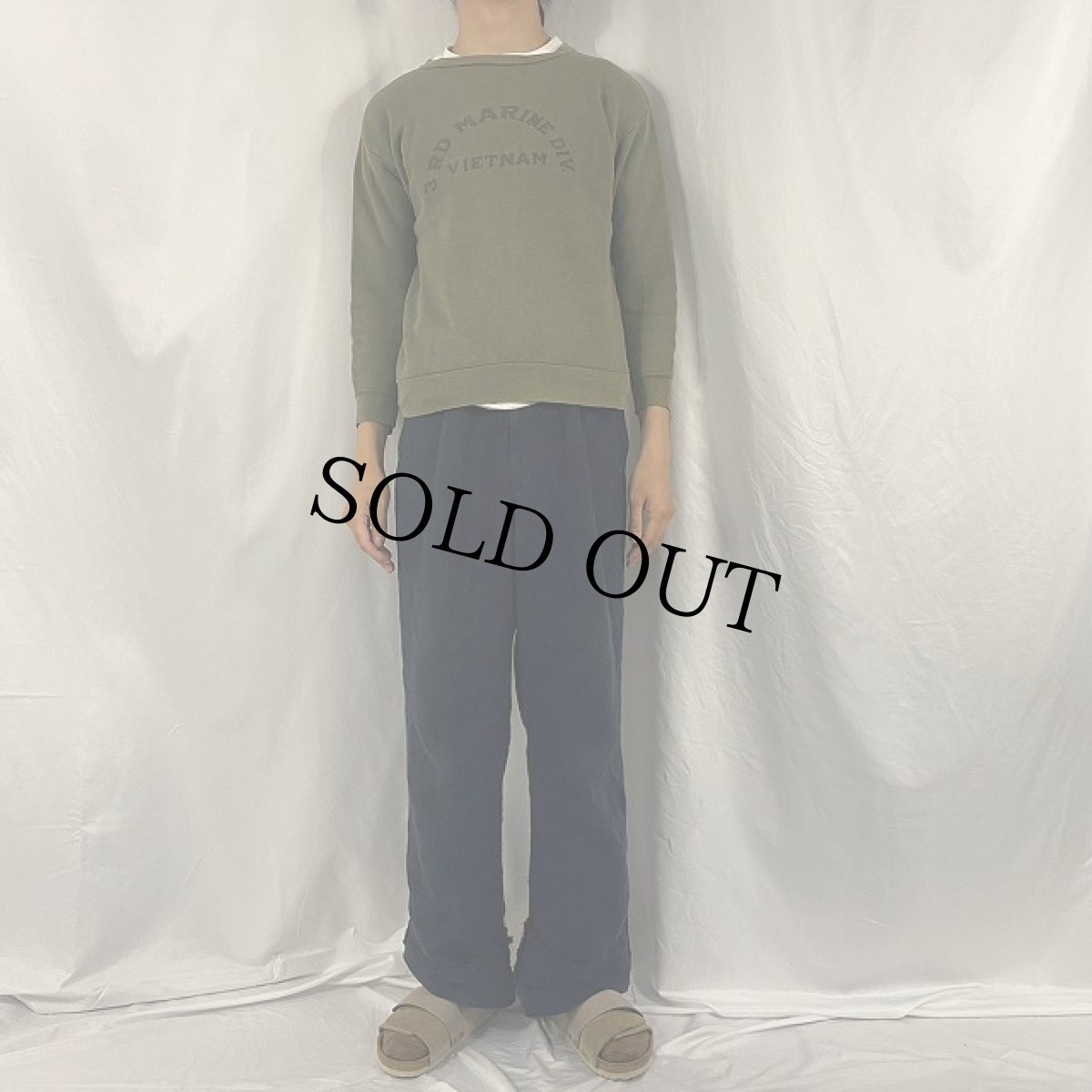 画像2: 60's USMC "3RD Marine Division Vietnam" スウェット (2)