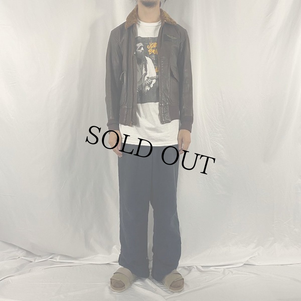 画像2: 40's U.S.NAVY AN-J-3A  Monarch レザーフライトジャケット 36-R (2)