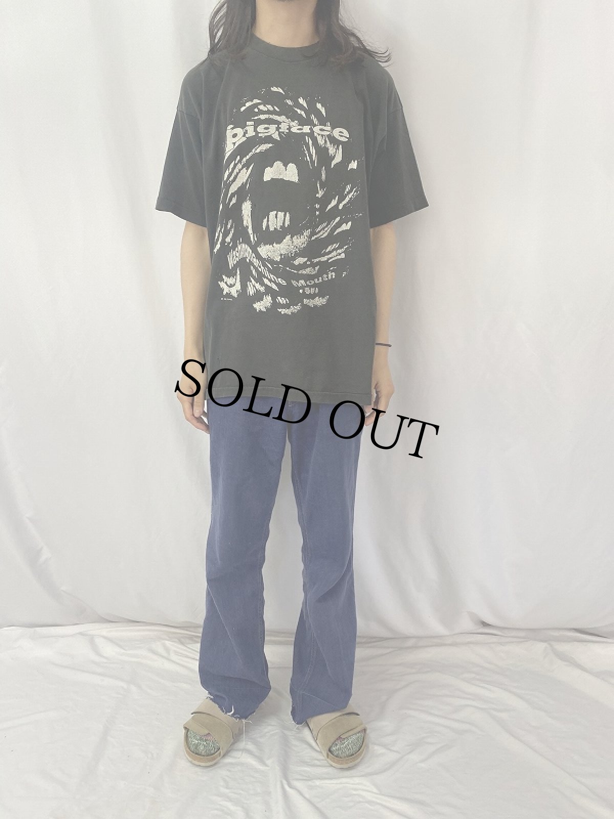 画像2: 90's PIGFACE USA製 ロックバンドTシャツ XL (2)