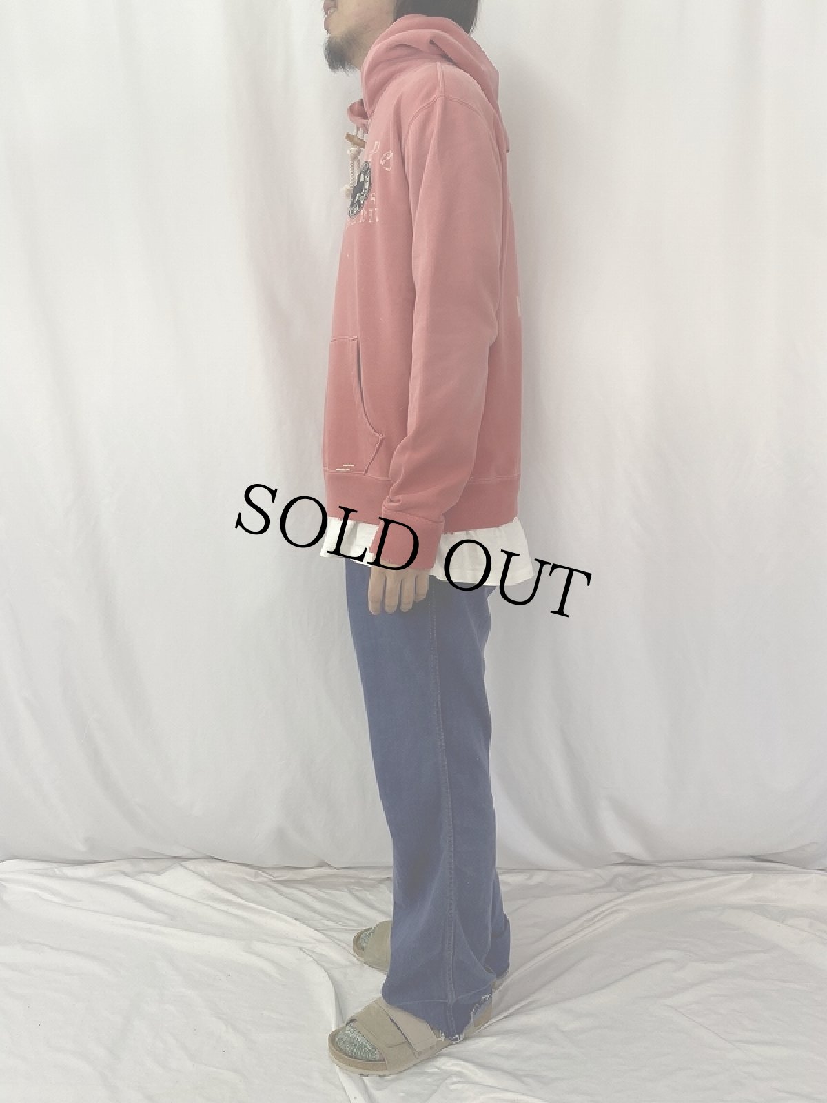 画像4: POLO Ralph Lauren パッチ付き スウェットフーディー L (4)