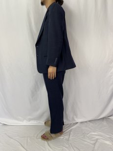 画像3: 〜90's Christian Dior ストライプ柄 テーラードジャケット/スラックス SETUP NAVY (3)