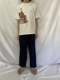 画像2: 90's USA製 チャップリン 俳優プリントTシャツ L (2)