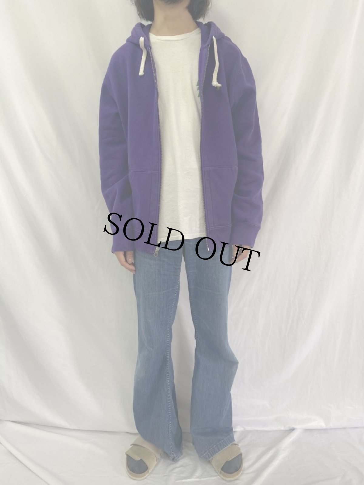 画像2: POLO Ralph Lauren ロゴ刺繍 スウェットジップパーカー XL (2)