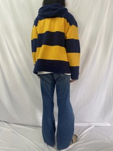 画像4: POLO Ralph Lauren ボーダー柄 スウェットジップパーカー XXL (4)