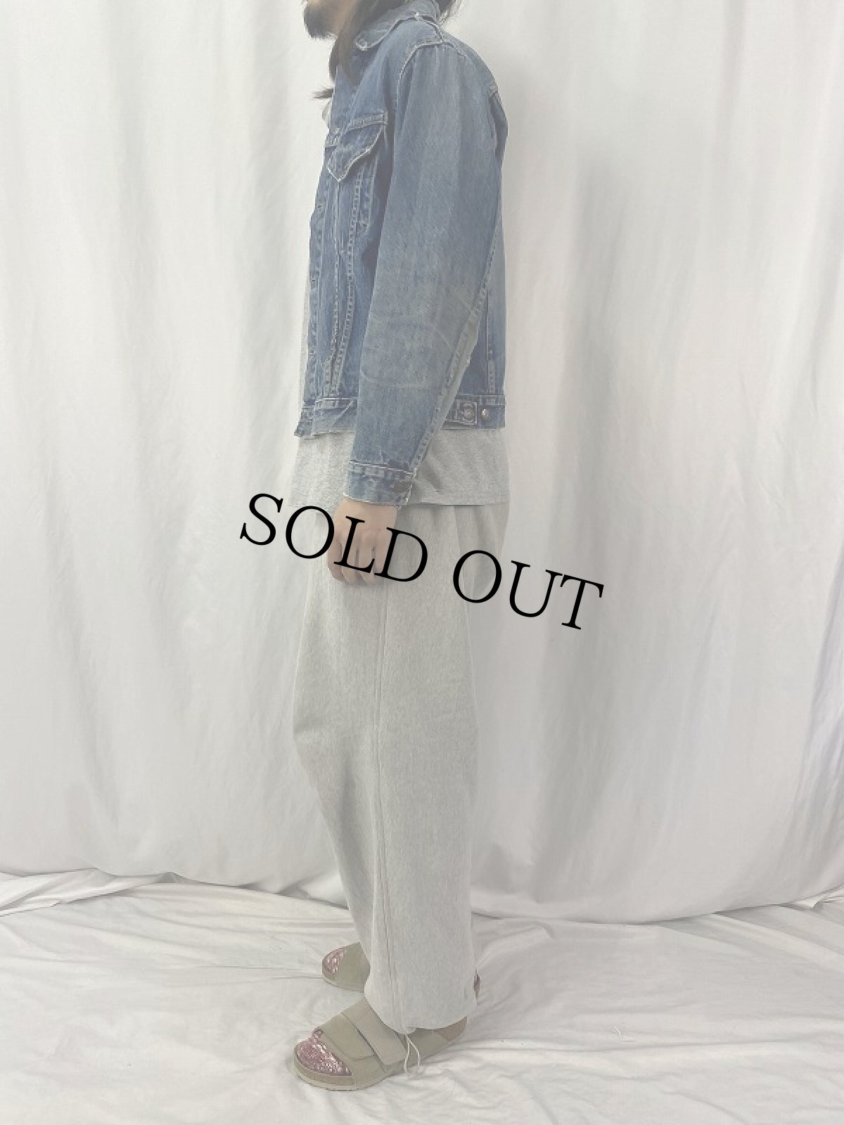 画像3: 70's Levi's 70505 イエローステッチ デニムジャケット (3)