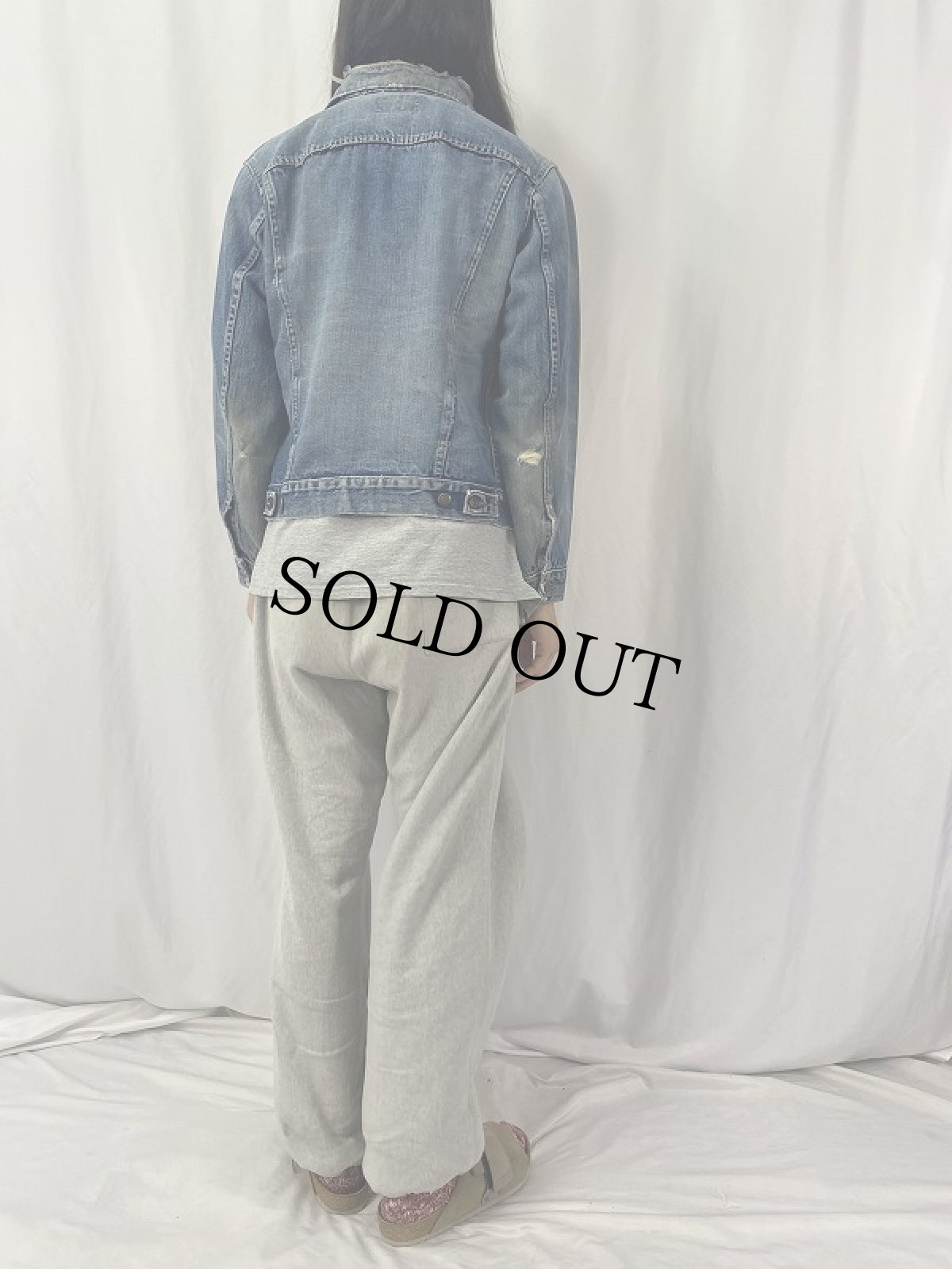 画像4: 70's Levi's 70505 イエローステッチ デニムジャケット (4)