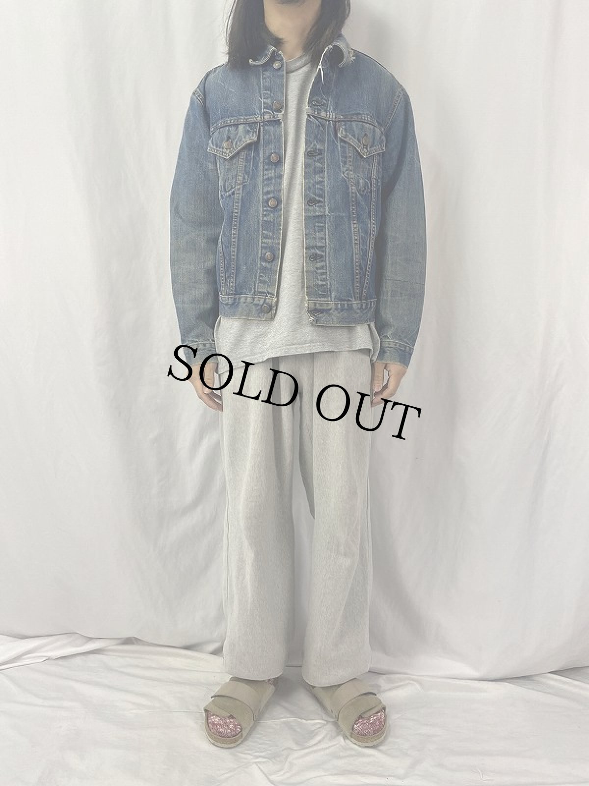 画像2: 70's LEVI'S 70505 BIGE USA製 デニムジャケット (2)