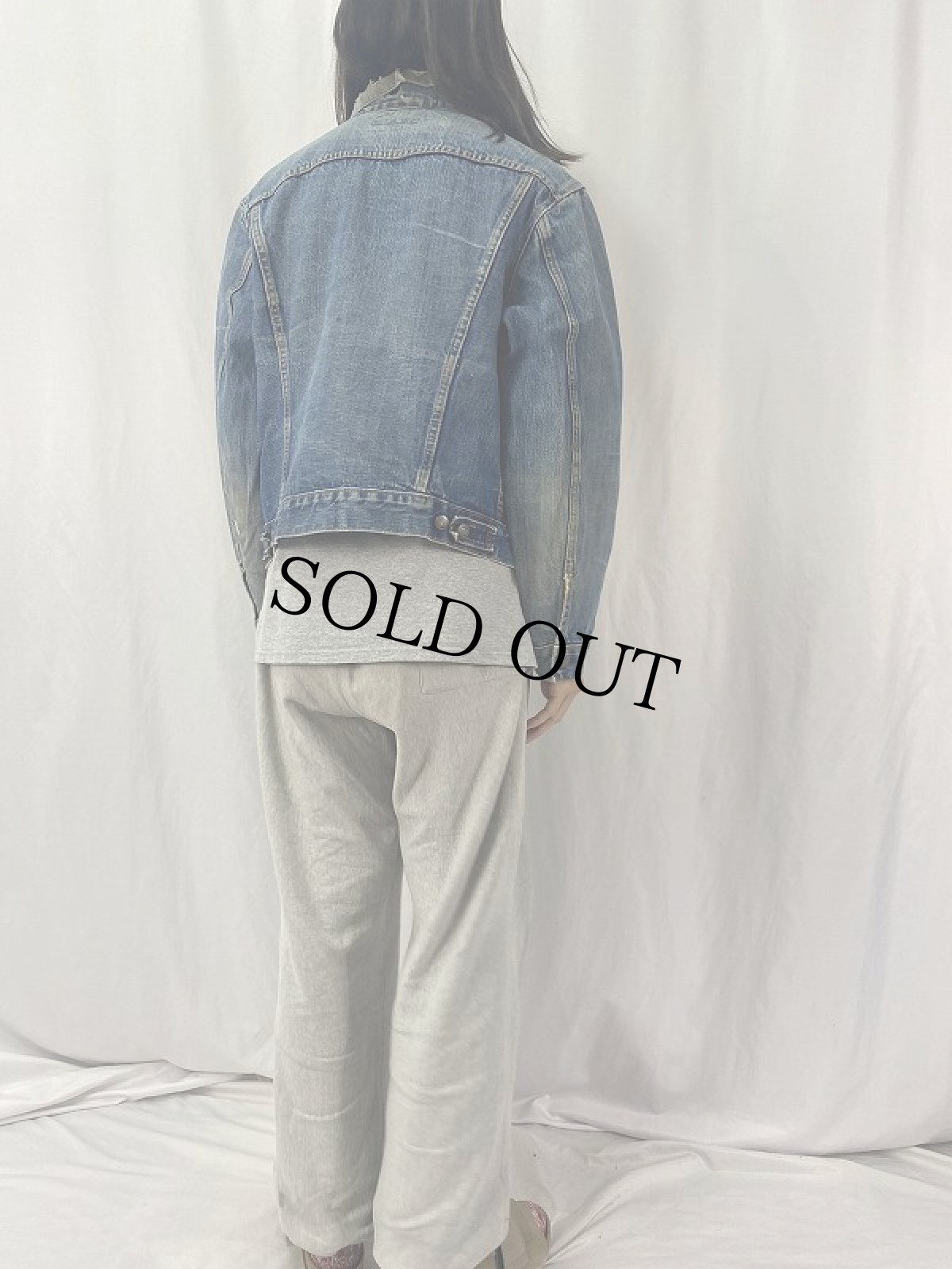 画像4: 70's LEVI'S 70505 BIGE USA製 デニムジャケット (4)