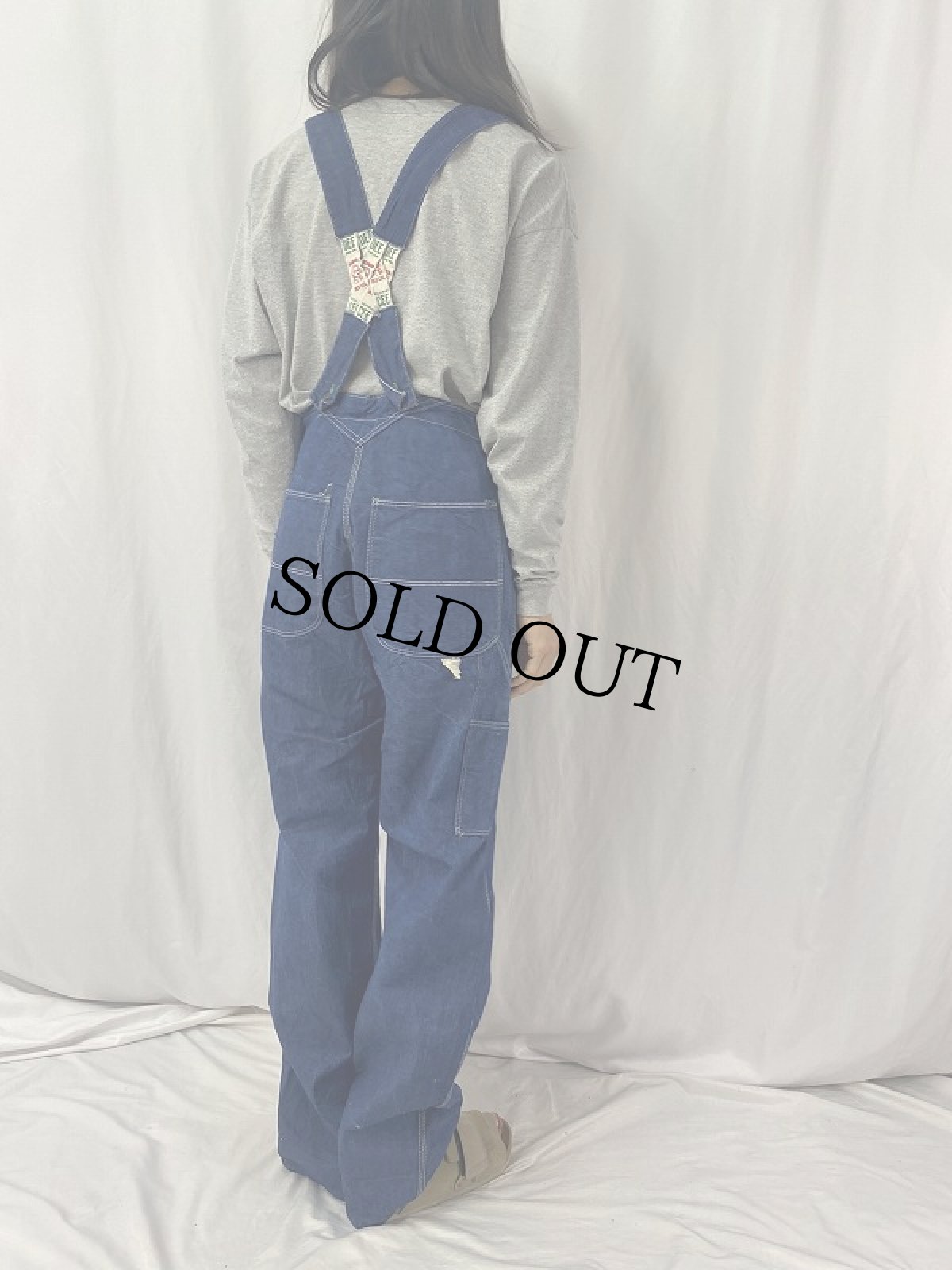 画像4: 60's WASHINGTON DEE CEE ローバック デニムオーバーオール (4)