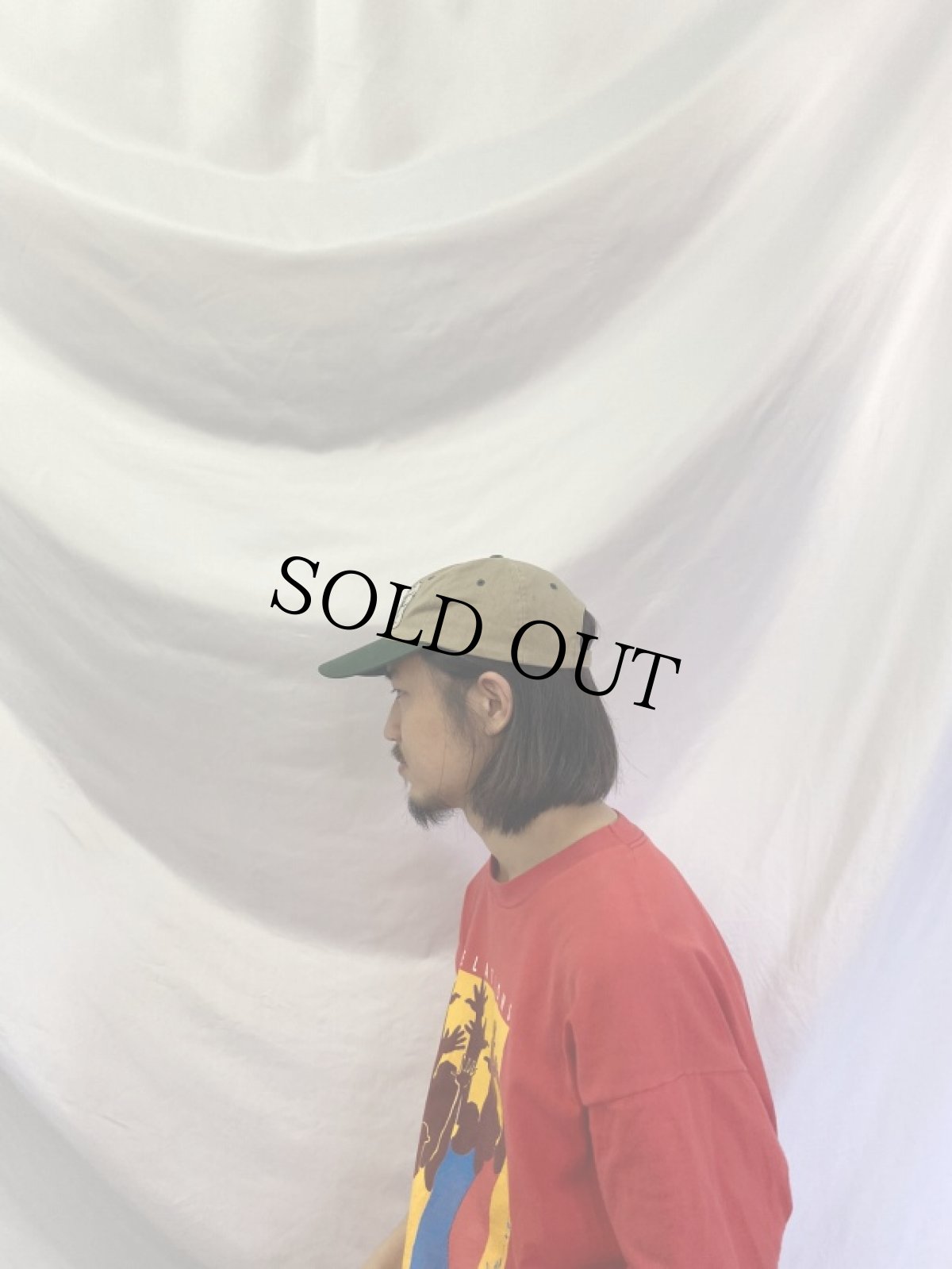 画像3: Hip-O RECORDS レコードレーベルロゴ刺繍 ツートーンコットンキャップ (3)