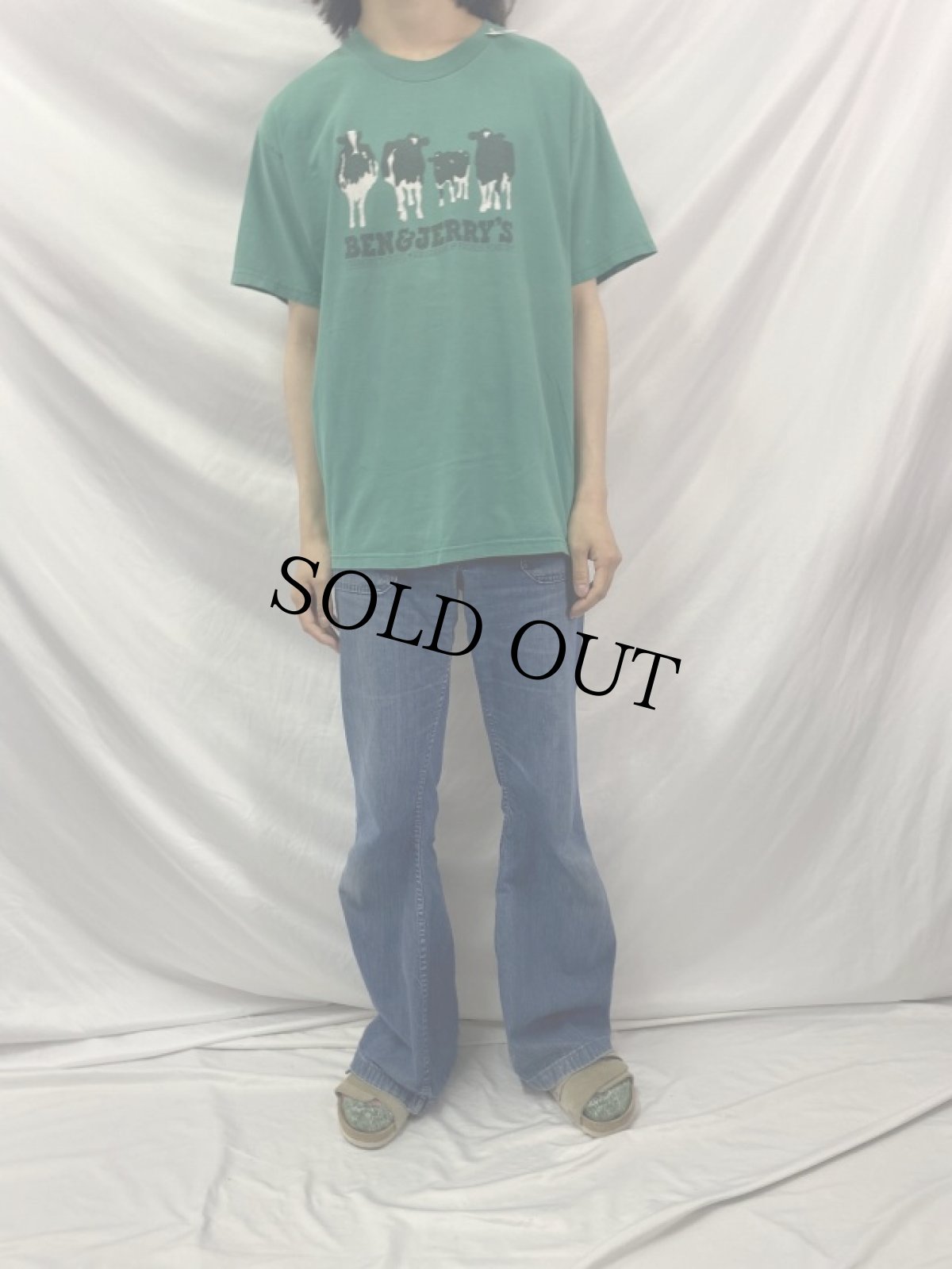 画像3: 90's BEN&JERRY'S 企業プリントTシャツ L (3)