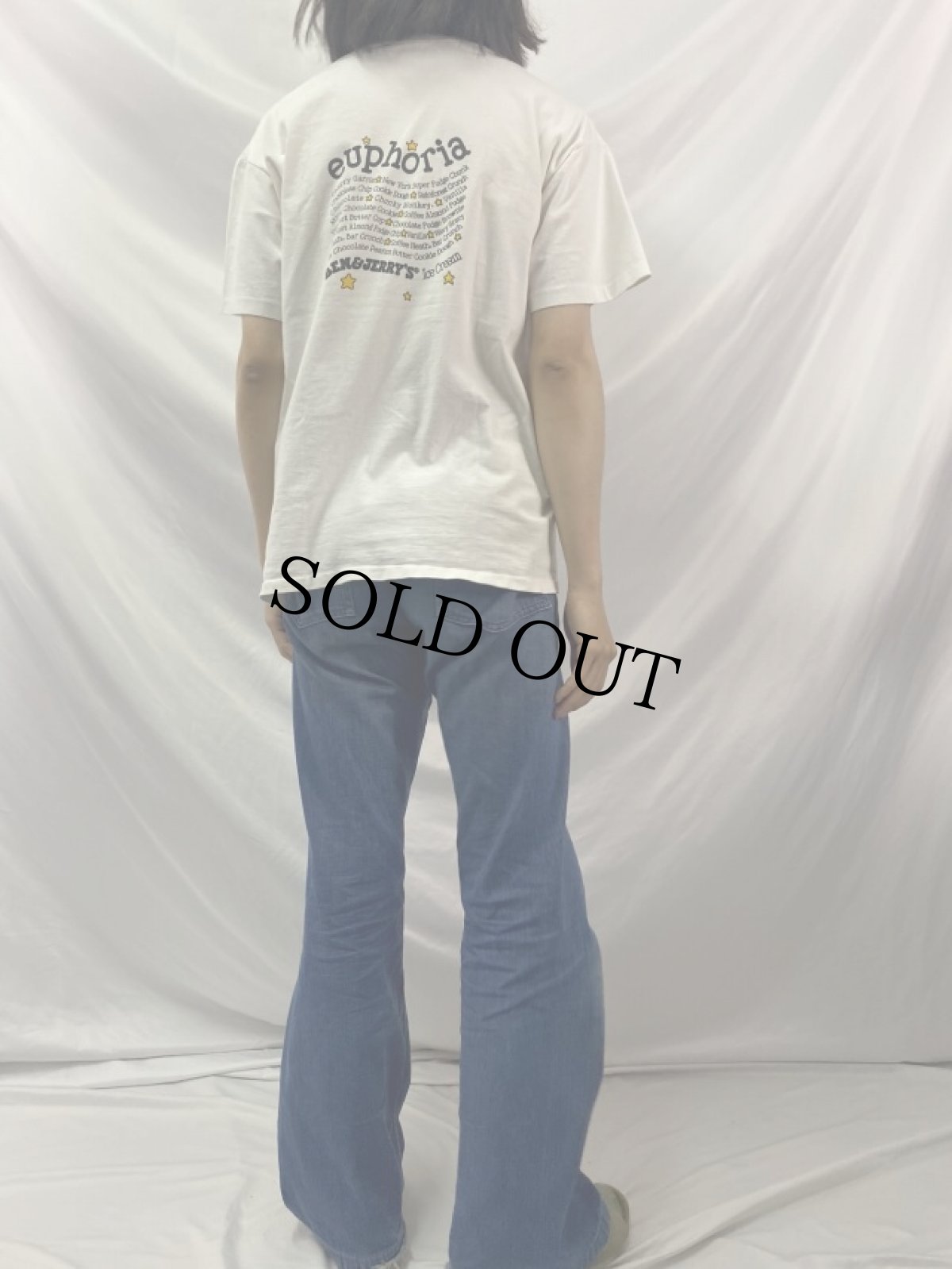 画像4: 90's BEN&JERRY'S "euphoria" USA製 企業プリントTシャツ L (4)