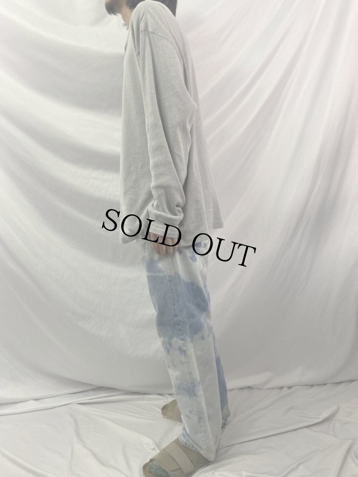 画像3: Levi's 501 "Cloudy Dye" ブリーチデニムパンツ W35 (3)