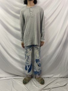 画像2: 80〜90's EURO Levi's 517 FRANCE製 "Cloudy Dye" ブリーチデニムパンツ W30 (2)