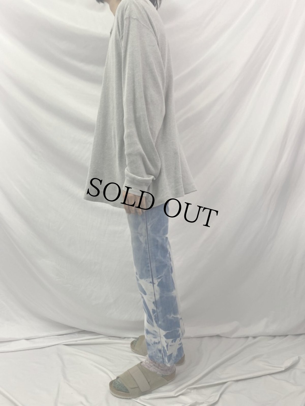 画像3: 80〜90's EURO Levi's 517 FRANCE製 "Cloudy Dye" ブリーチデニムパンツ W30 (3)