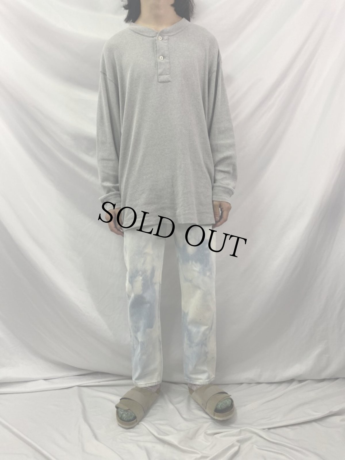 画像2: 90's Levi's 501 USA製 "Cloudy Dye" ブリーチデニムパンツ W29 (2)