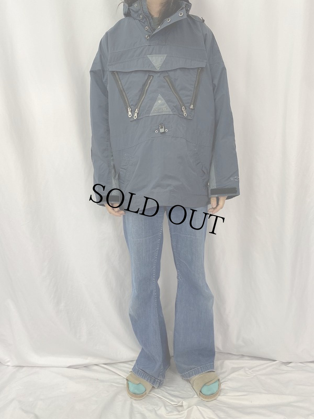 画像2: 90〜00's O'NEILL ナイロンアノラックパーカー M (2)