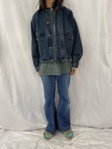 画像2: 90's QUIKSILVER "QSD" デザインデニムジャケット L (2)