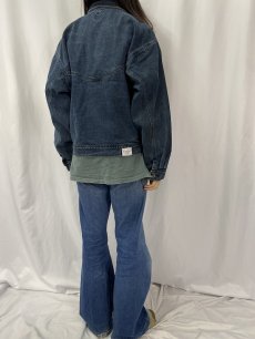 画像4: 90's QUIKSILVER "QSD" デザインデニムジャケット L (4)