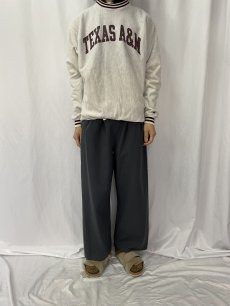 画像2: Champion REVERSE WEAVE "TEXAS A&M" ボーダーリブスウェット L (2)