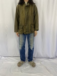 画像2: 90's Barbour ENGLAND製 "BEAUFORT" オイルドジャケット 3ワラント (2)