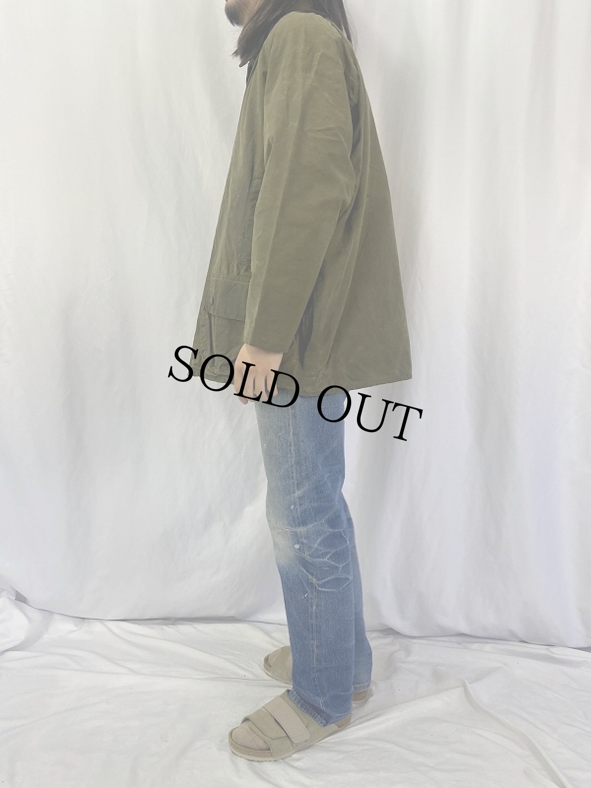 画像3: 90's Barbour ENGLAND製 "BEAUFORT" オイルドジャケット 3ワラント (3)