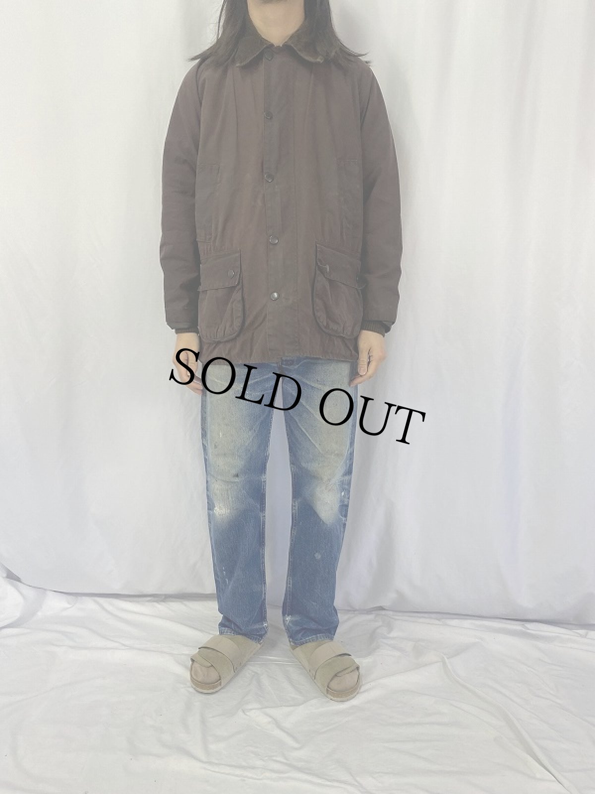画像2: 90's Barbour ENGLAND製 "BEDALE" オイルドジャケット 3ワラント (2)