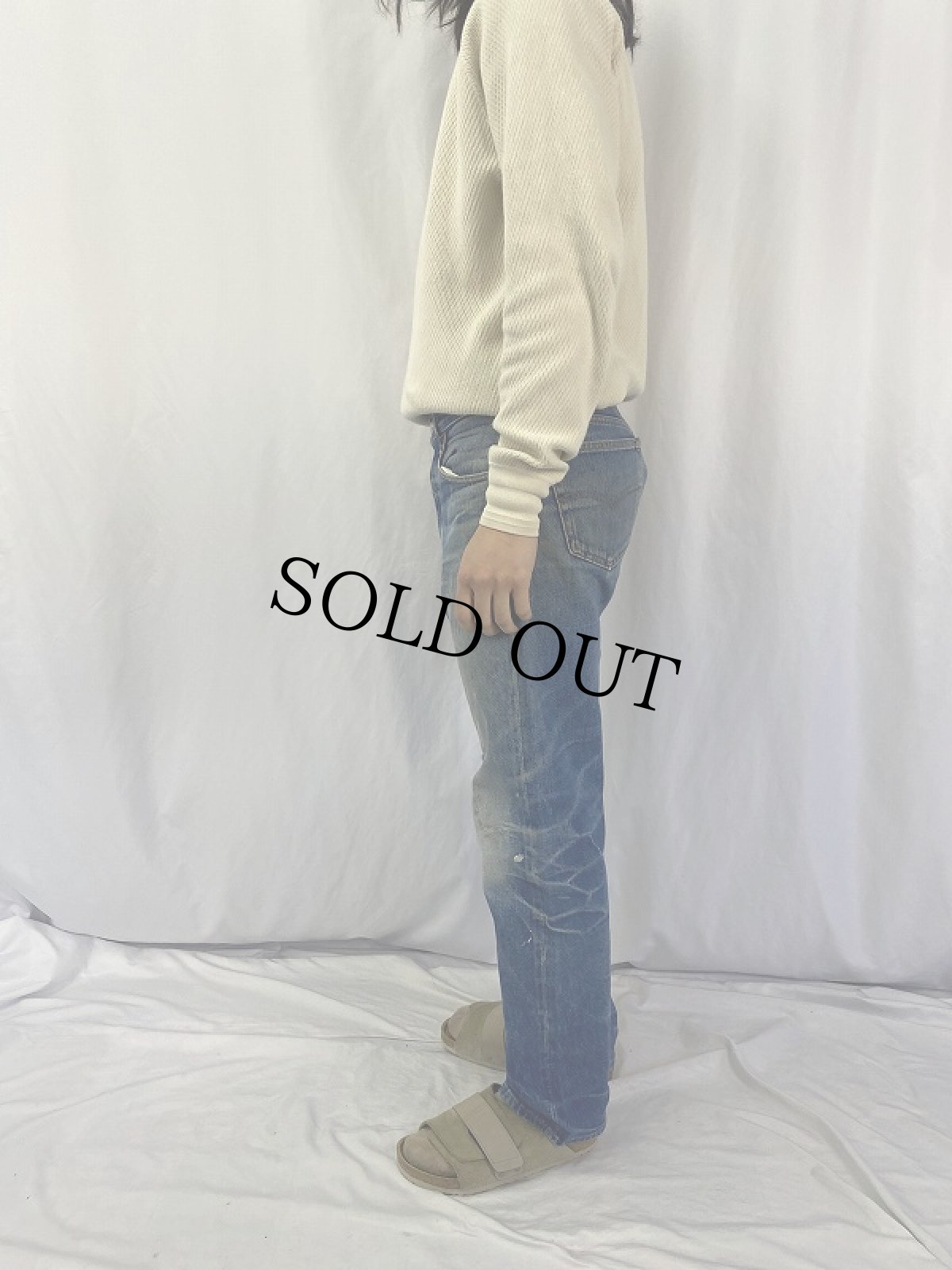 画像4: 80's Levi's 501 USA製 デニムパンツ W33 (4)