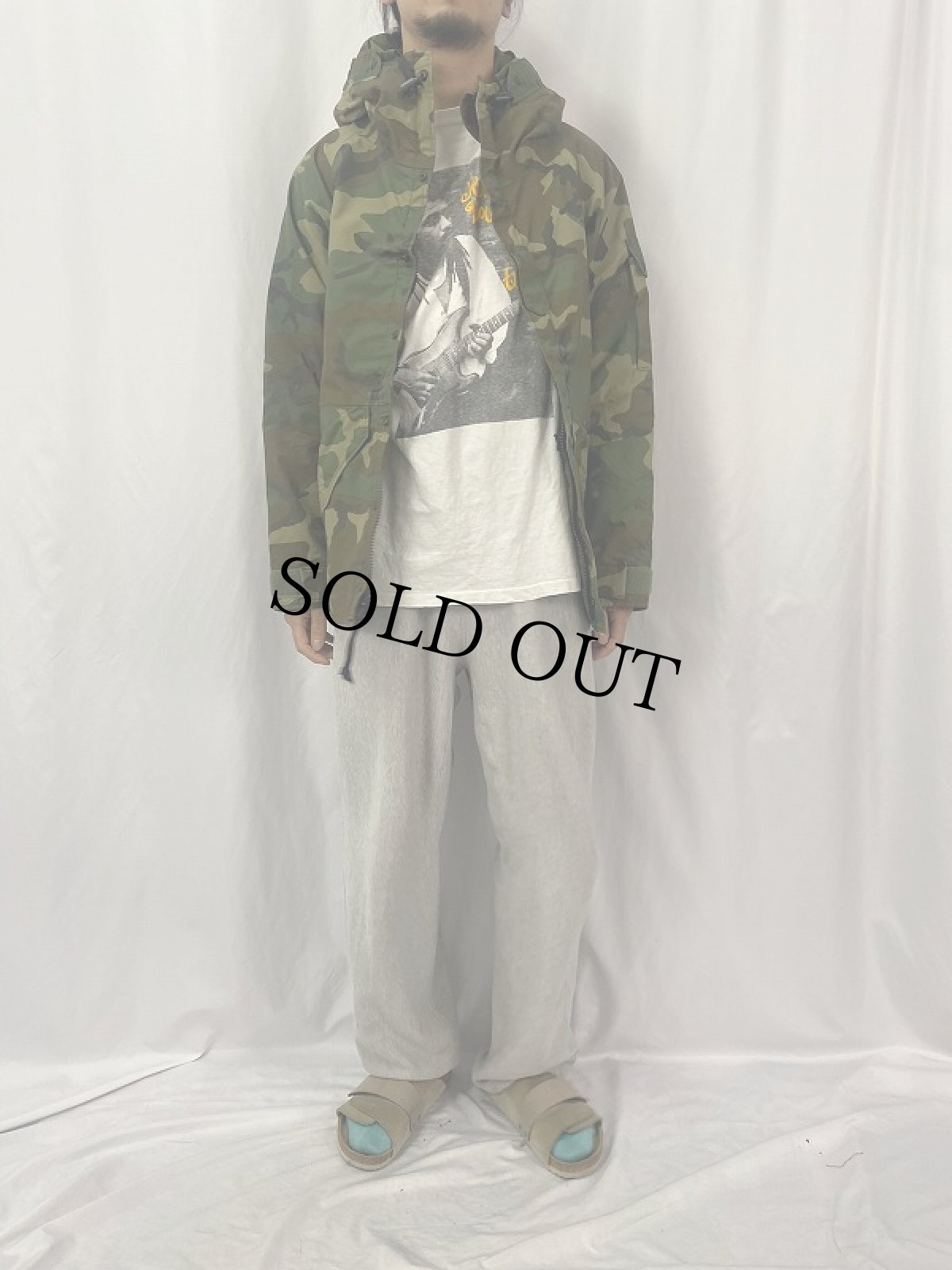 画像2: 90's U.S.MILITARY ECWCS ウッドランドカモ パーカ XSMALL-REGULAR (2)