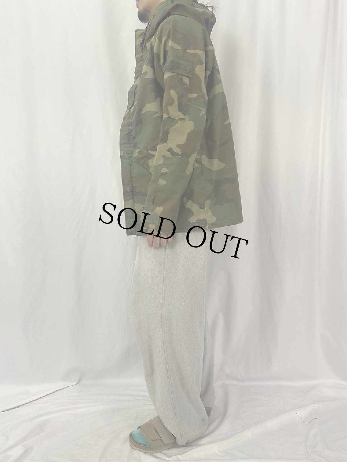 画像3: 90's U.S.MILITARY ECWCS ウッドランドカモ パーカ XSMALL-REGULAR (3)