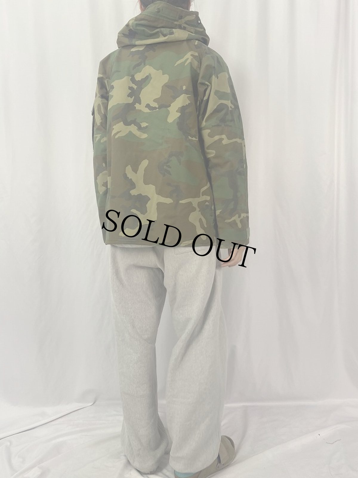 画像4: 90's U.S.MILITARY ECWCS ウッドランドカモ パーカ XSMALL-REGULAR (4)