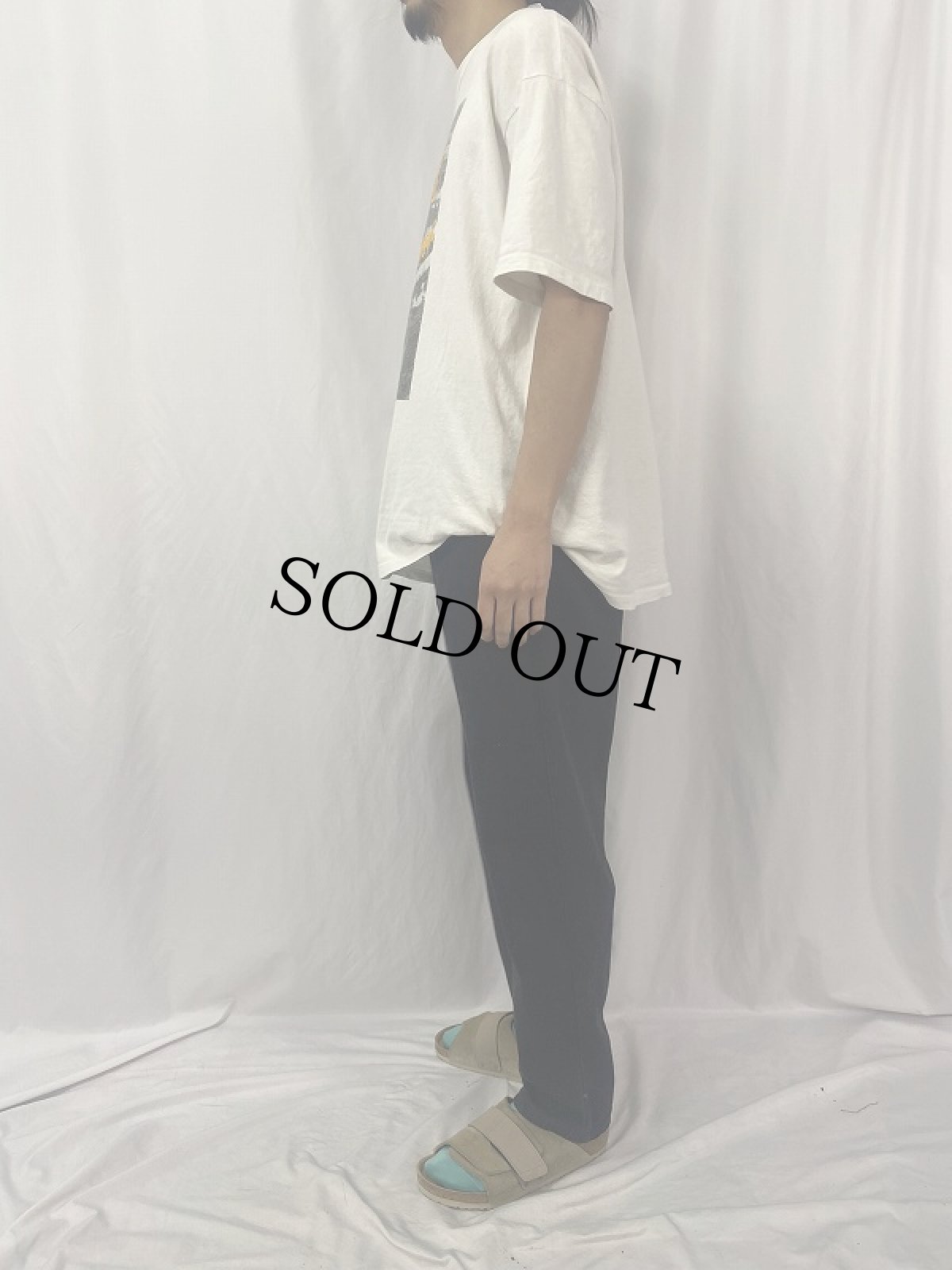 画像3: 90's Levi's 555 USA製 オレンジタブ ブラックデニムパンツ W32 (3)