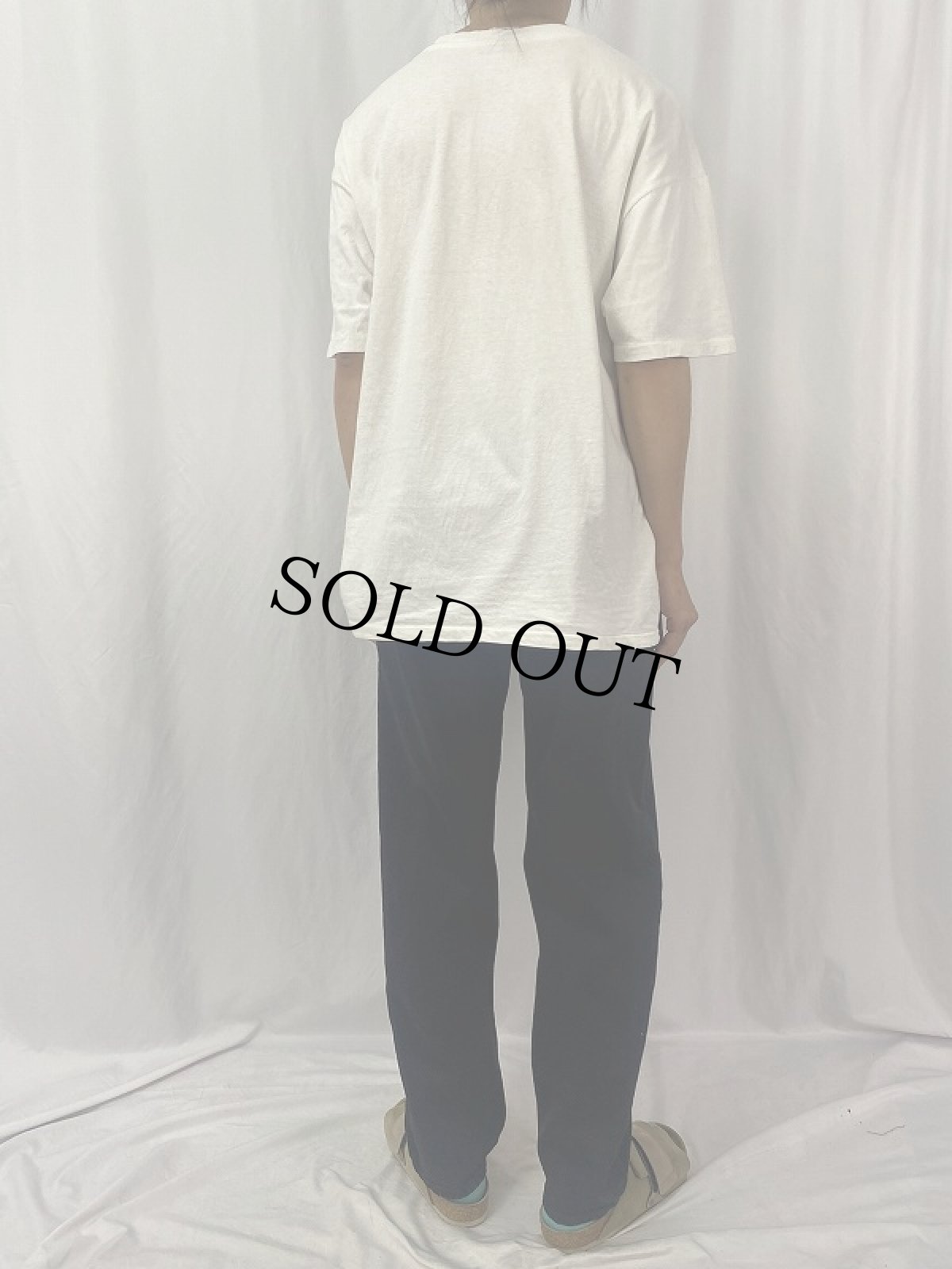 画像4: 90's Levi's 555 USA製 オレンジタブ ブラックデニムパンツ W32 (4)