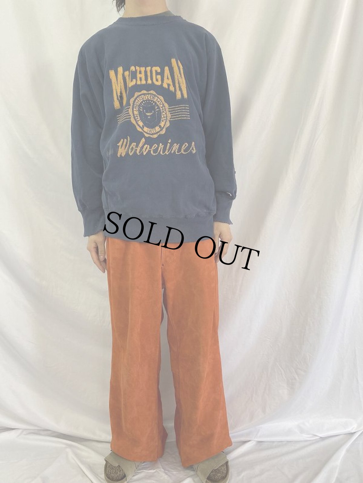 画像2: 80's Champion REVERSE WEAVE USA製 トリコタグ "MICHIGAN" XL (2)