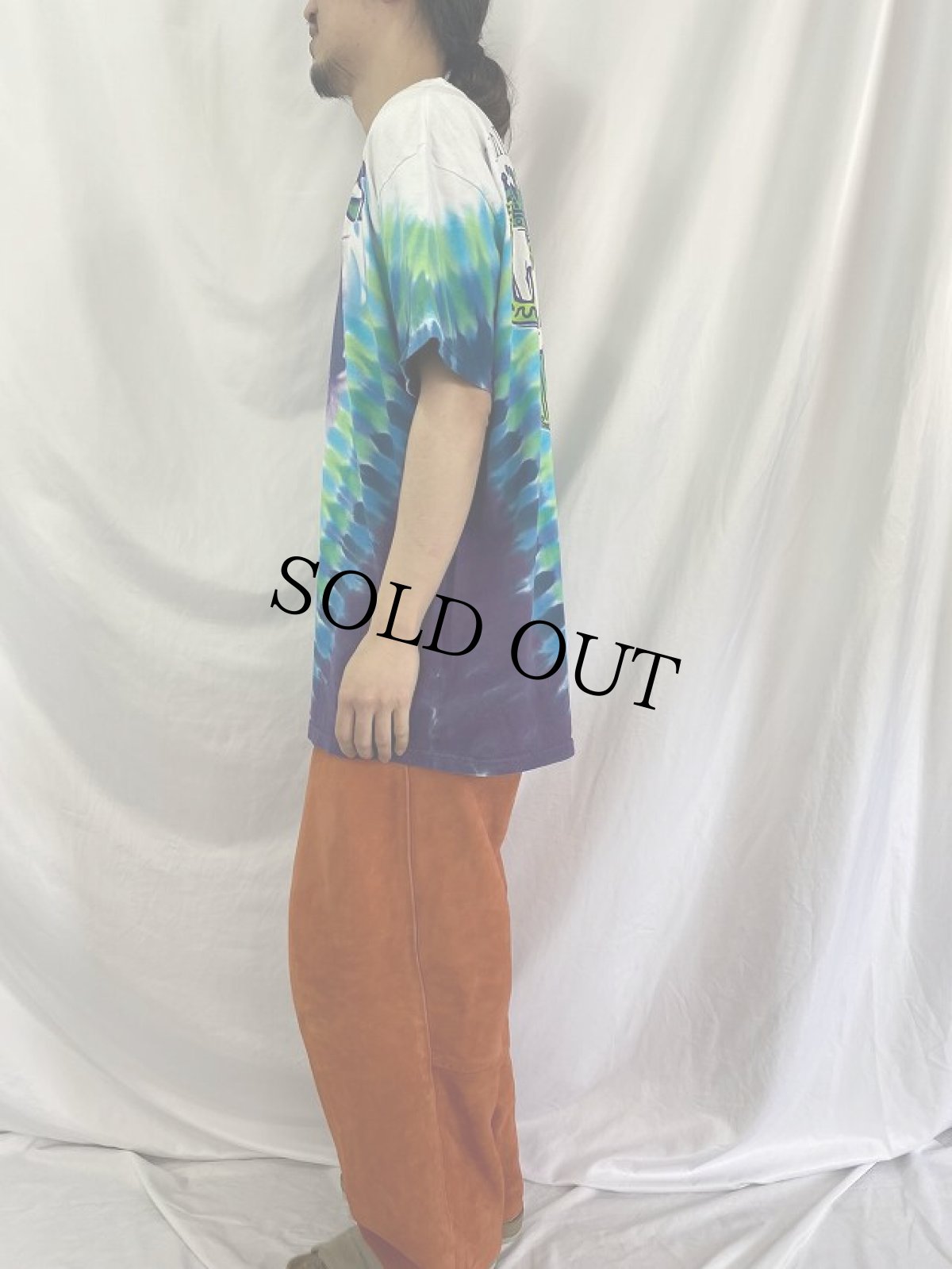 画像3: 2002 LIQUID BLUE "The Doors" タイダイ ロックバンドTシャツ XL (3)