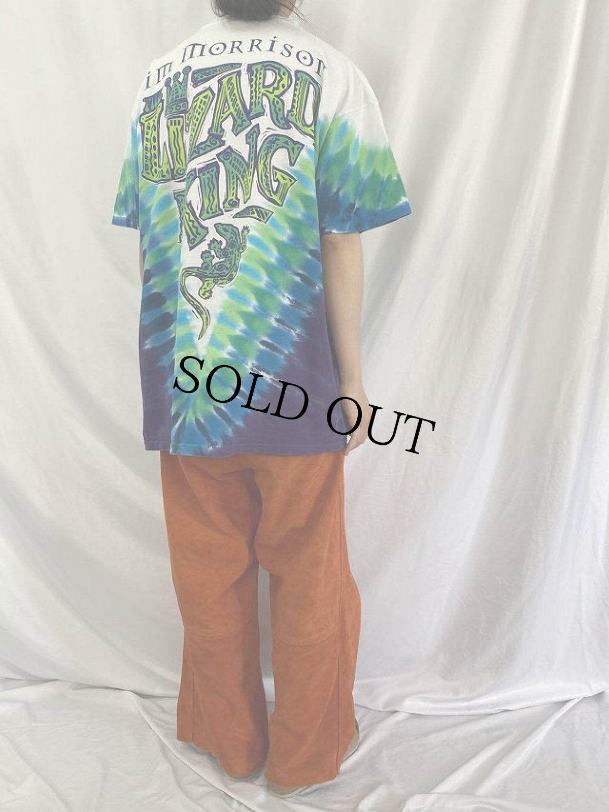 画像4: 2002 LIQUID BLUE "The Doors" タイダイ ロックバンドTシャツ XL (4)