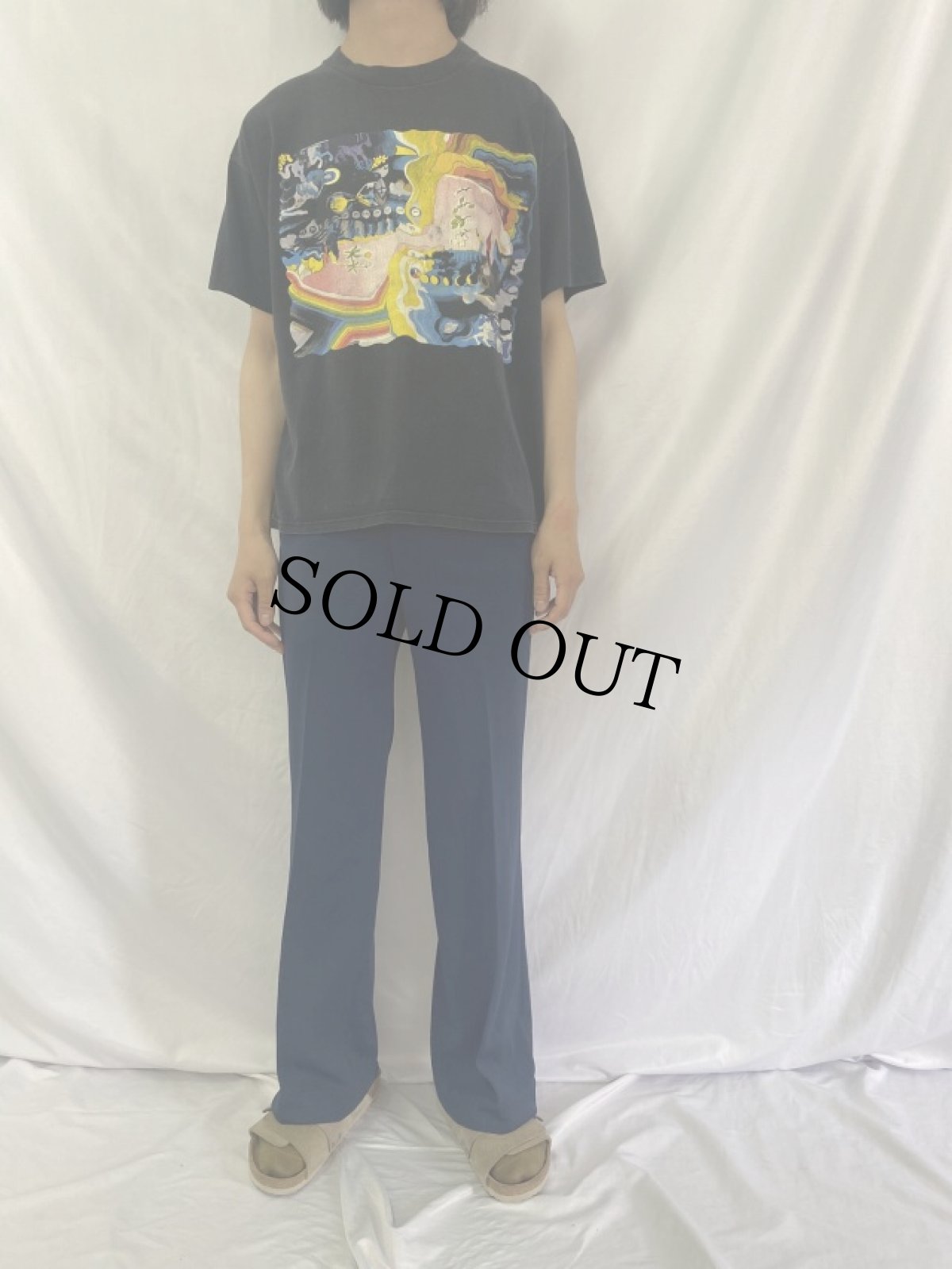 画像2: 90's The moody blues USA製 アートプリント ロックバンドTシャツ XL (2)