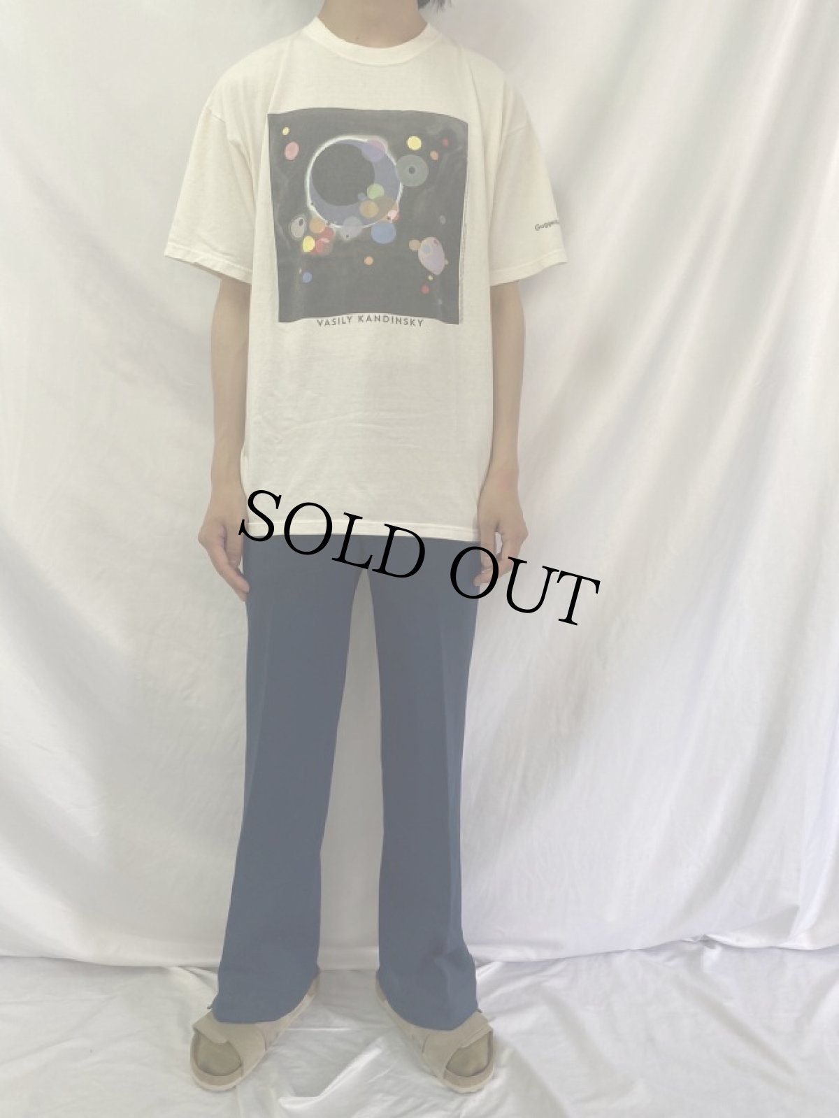 画像2: Guggenheim Museum USA製 "VISILY KANDINSKY" アートプリントTシャツ XL (2)